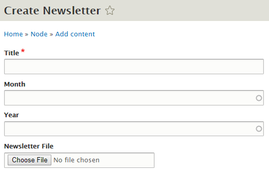 Creating a newsletter